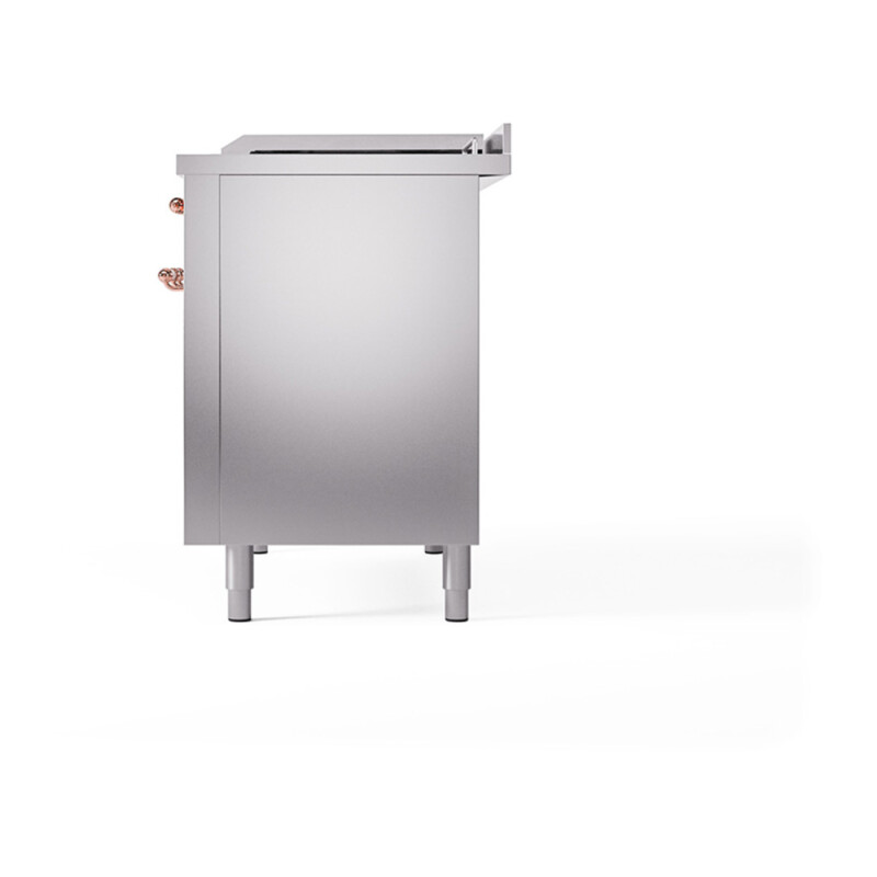 Nostalgie II Noblesse 48″ Dual Fuel Range  (5 Sealed Burners + Griddle + French Top, Natural Gas, Solid Door, Stainless Steel, Copper) UN48FSQNMPSSP