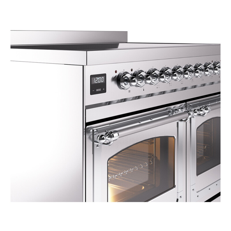 Nostalgie II Noblesse 40″ Induction Range  (Triple Glass Door, Stainless Steel, Chrome) UNDI406NMPSSC