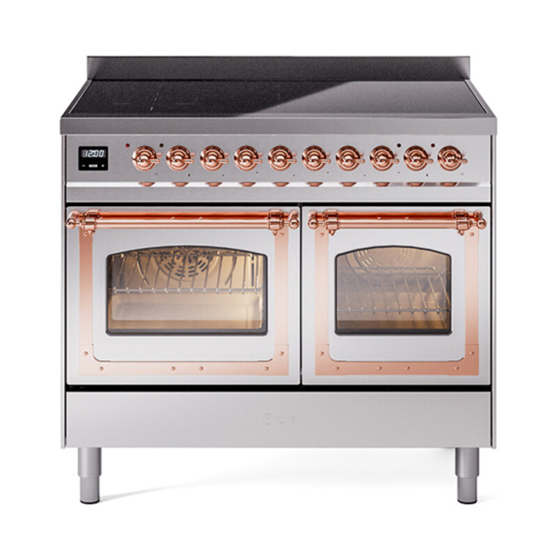 Nostalgie II Noblesse 40″ Induction Range  (Triple Glass Door, Stainless Steel, Copper) UNDI406NMPSSP