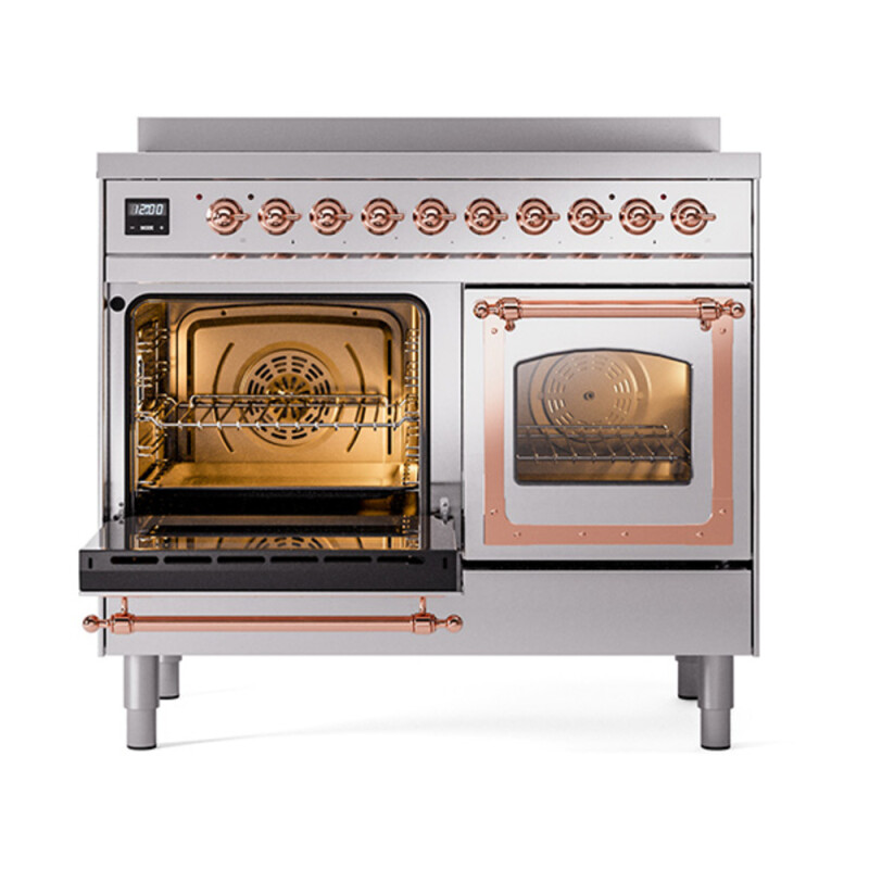 Nostalgie II Noblesse 40″ Induction Range  (Triple Glass Door, Stainless Steel, Copper) UNDI406NMPSSP