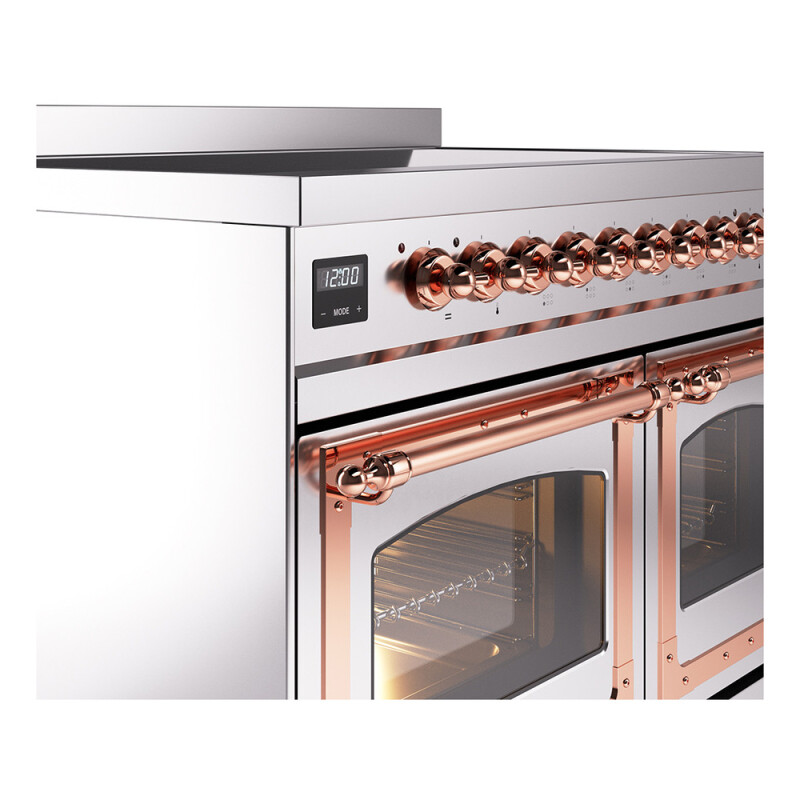 Nostalgie II Noblesse 40″ Induction Range  (Triple Glass Door, Stainless Steel, Copper) UNDI406NMPSSP