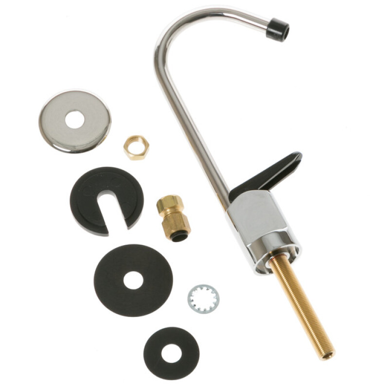 BLK ON CHROME SHORT FAUCET UNFCTBL