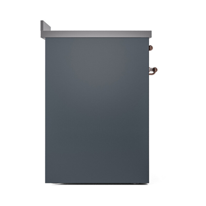 Nostalgie II Noblesse 30″ Induction Range (Solid Door, Blue Grey, Copper) UNI304QNMPBGP