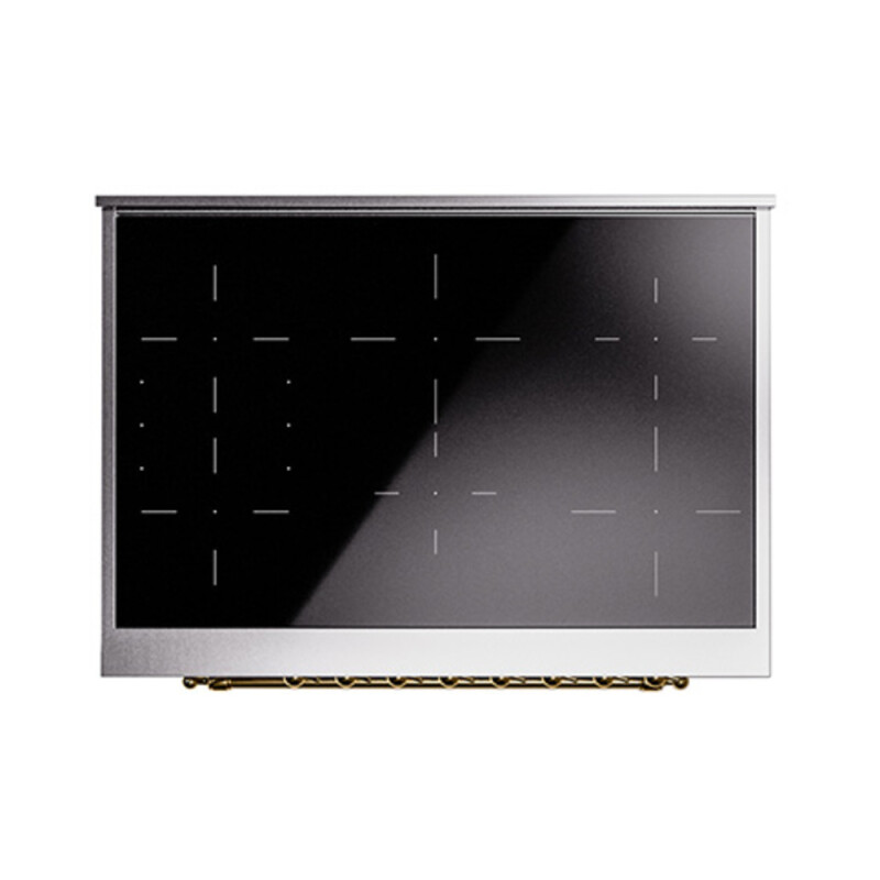 Nostalgie II Noblesse 36″ Induction Range   (Triple Glass Door, Stainless Steel, Brass) UNI366NMPSSG