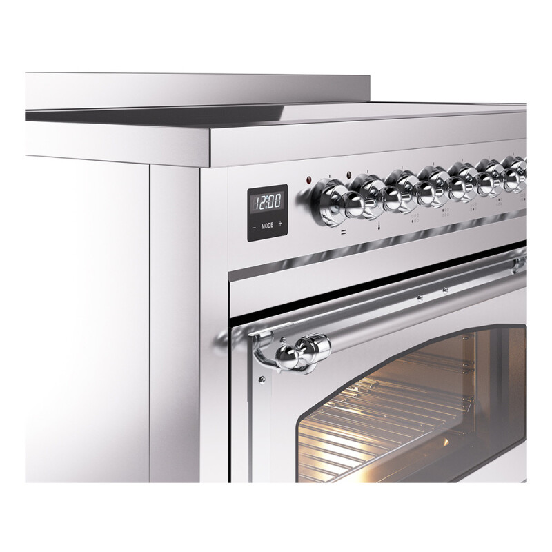 Nostalgie II Noblesse 48″ Induction Range  (Triple Glass Door, Stainless Steel, Chrome) UNI486NMPSSC