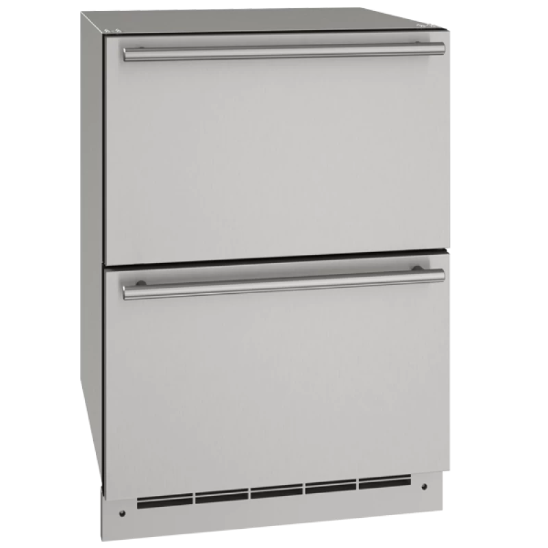 24" Refrigerator Drawers in Stainless Solid UODR124SS61A