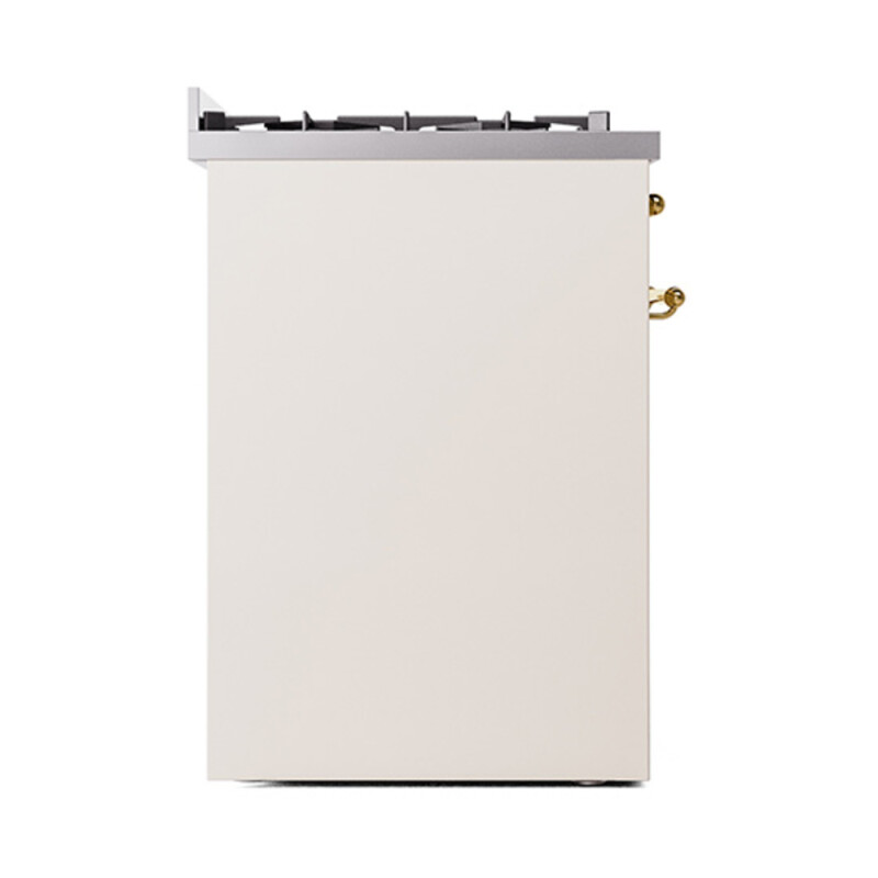 Nostalgie II Series 30 inch Freestanding Dual Fuel Range with Natural Gas, 5 Sealed Burners, 4 cu. ft. Total Oven Capacity, Convection Oven, Continuous Grates, Storage Drawer, with Brass Trim UP30NMPAWG