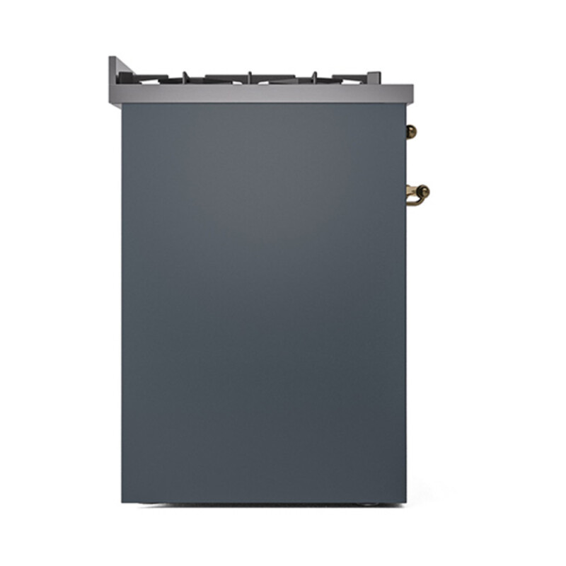 Nostalgie II 30 UP30NMPBGG Freestanding Dual Fuel Range with 5 Sealed Burners Single Oven with Triple Glass Door with Brass knobs UP30NMPBGGLP