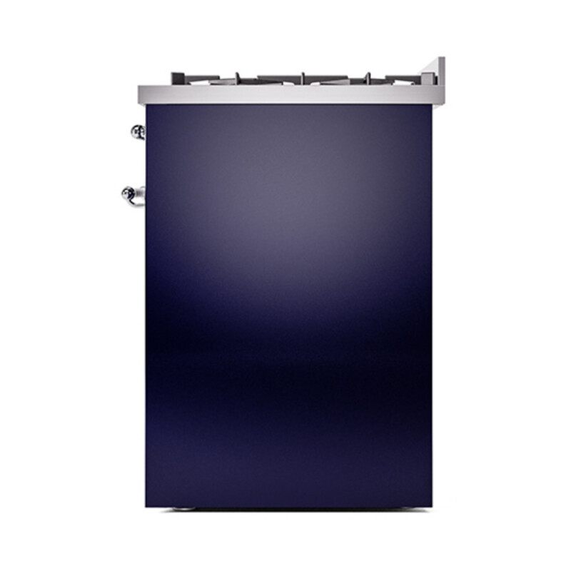 Nostalgie II 30 UP30NMPMBC Freestanding Dual Fuel Range with 5 Sealed Burners Single Oven with Triple Glass Door with Chrome knobs UP30NMPMBCLP