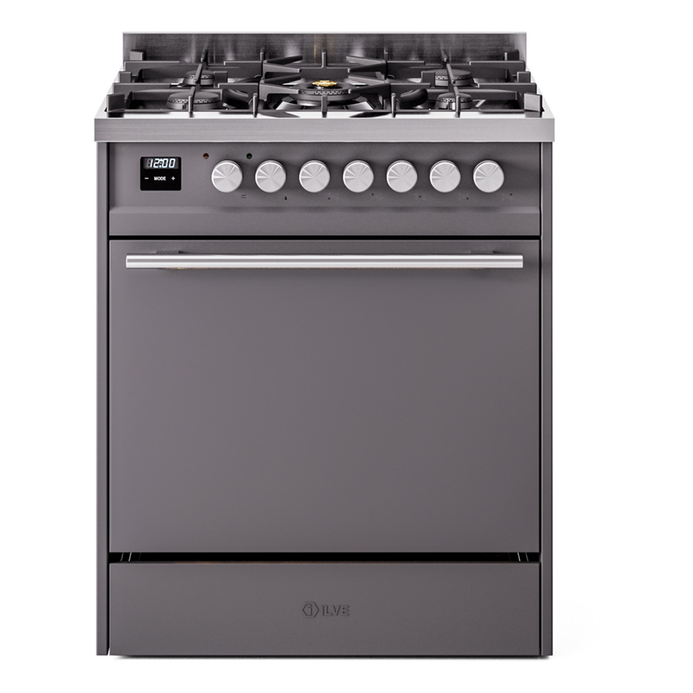 Professional Plus II 30 UP30QMPMG Freestanding Dual Fuel Range with 5 Sealed Burners Single Oven with Solid Door with Stainless Steel knobs UP30QMPMGLP