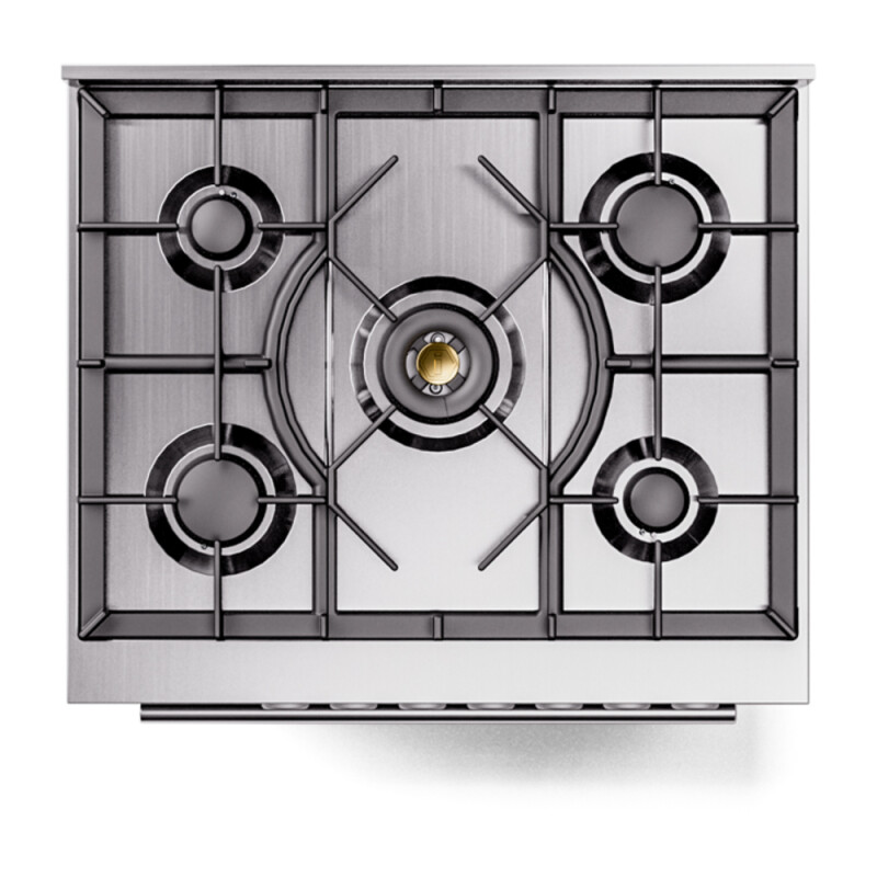 Professional Plus II 30 UP30WMPBG Freestanding Dual Fuel Range with 5 Sealed Burners Single Oven with Triple Glass Door with Stainless Steel knobs UP30WMPBGLP