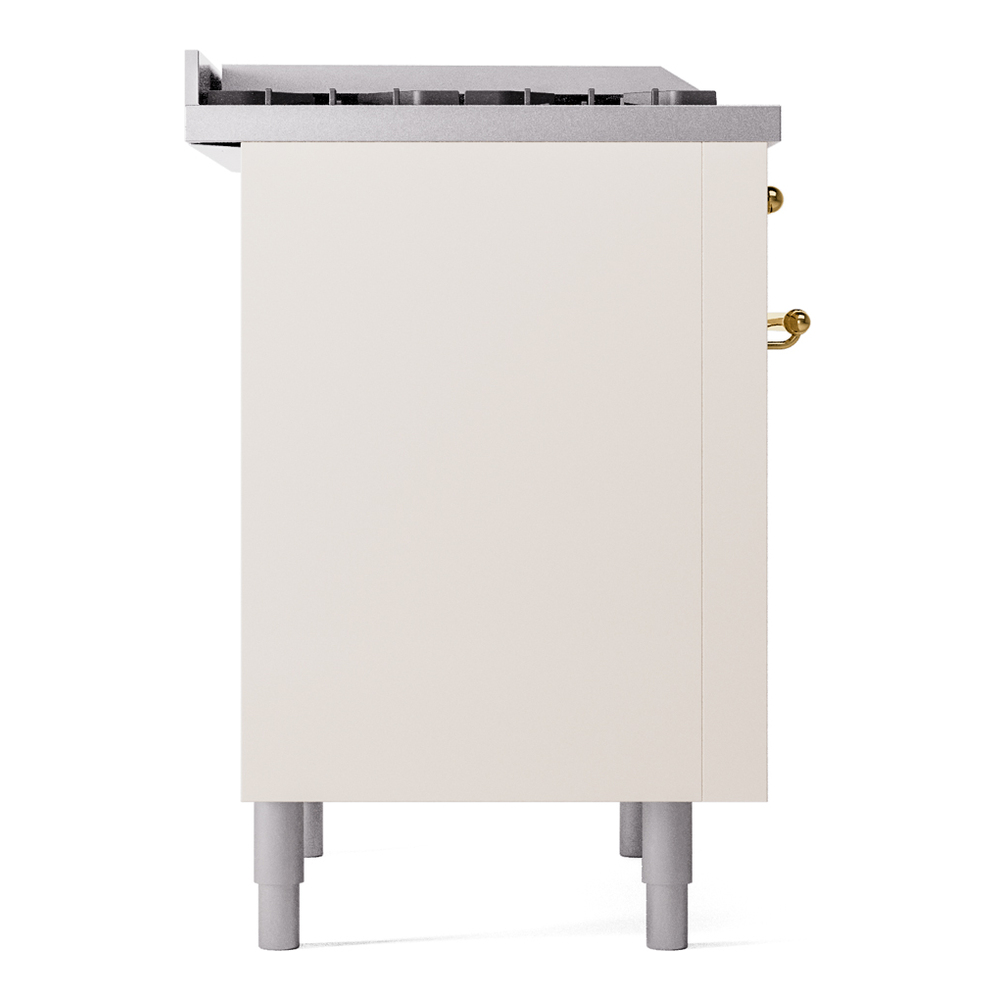 Nostalgie II Series 36 inch Freestanding Dual Fuel Range with Liquid Propane, 6 Sealed Burners, 3.5 cu. ft. Total Oven Capacity, Griddle, Convection Oven, Continuous Grates, Storage Drawer wi UP36FNMPAWGLP
