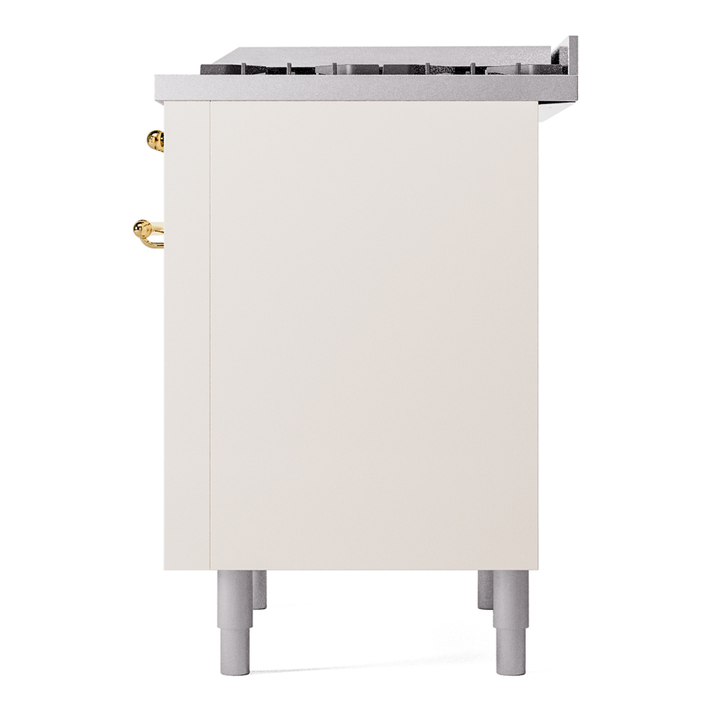 Nostalgie II Series 36 inch Freestanding Dual Fuel Range with Liquid Propane, 6 Sealed Burners, 3.5 cu. ft. Total Oven Capacity, Griddle, Convection Oven, Continuous Grates, Storage Drawer wi UP36FNMPAWGLP