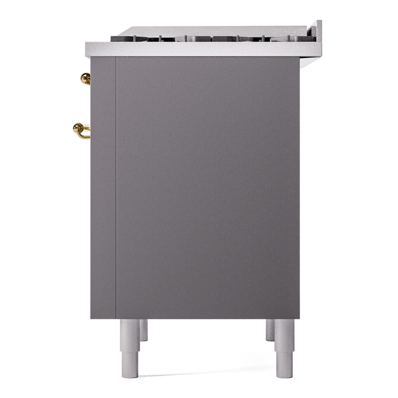Nostalgie II Series 36 inch Freestanding Dual Fuel Range with Natural Gas, 6 Sealed Burners, 3.5 cu. ft. Total Oven Capacity, Griddle, Convection Oven, Continuous Grates, Storage Drawer, with UP36FNMPMGG