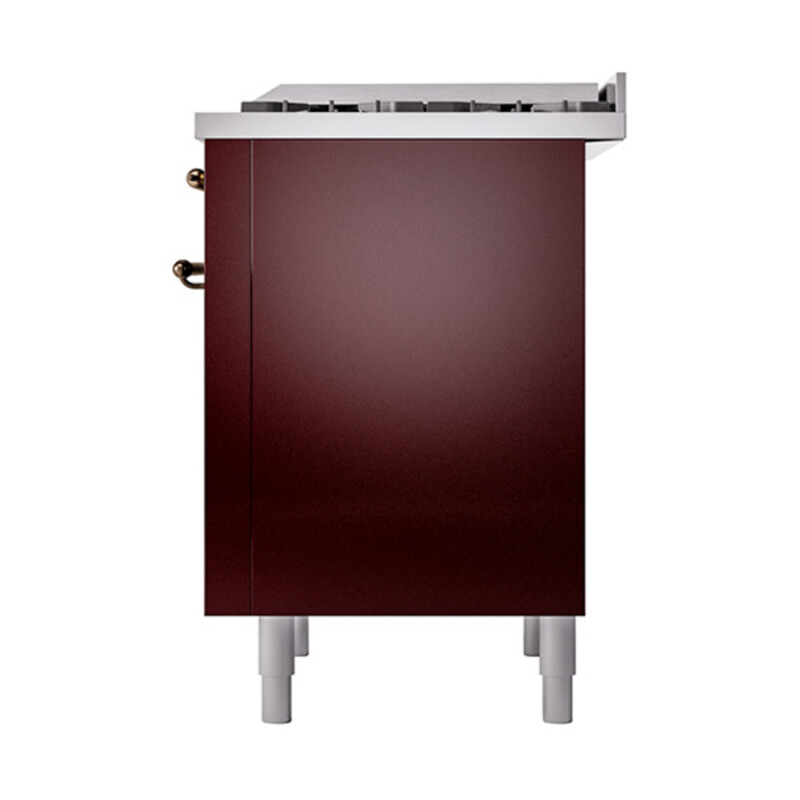 Nostalgie II 36 UP36FQNMPBUB Freestanding Dual Fuel Range with 6 Sealed Burners with Griddle Single Oven with Solid Door with Bronze knobs UP36FQNMPBUBLP