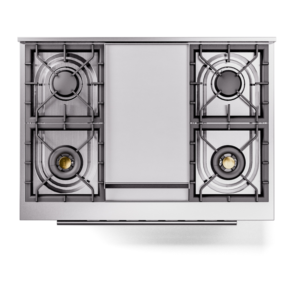 Professional Plus II 36 UP36FWMPBG Freestanding Dual Fuel Range with 6 Sealed Burners with Griddle Single Oven with Triple Glass Door with Stainless Steel knobs UP36FWMPBG