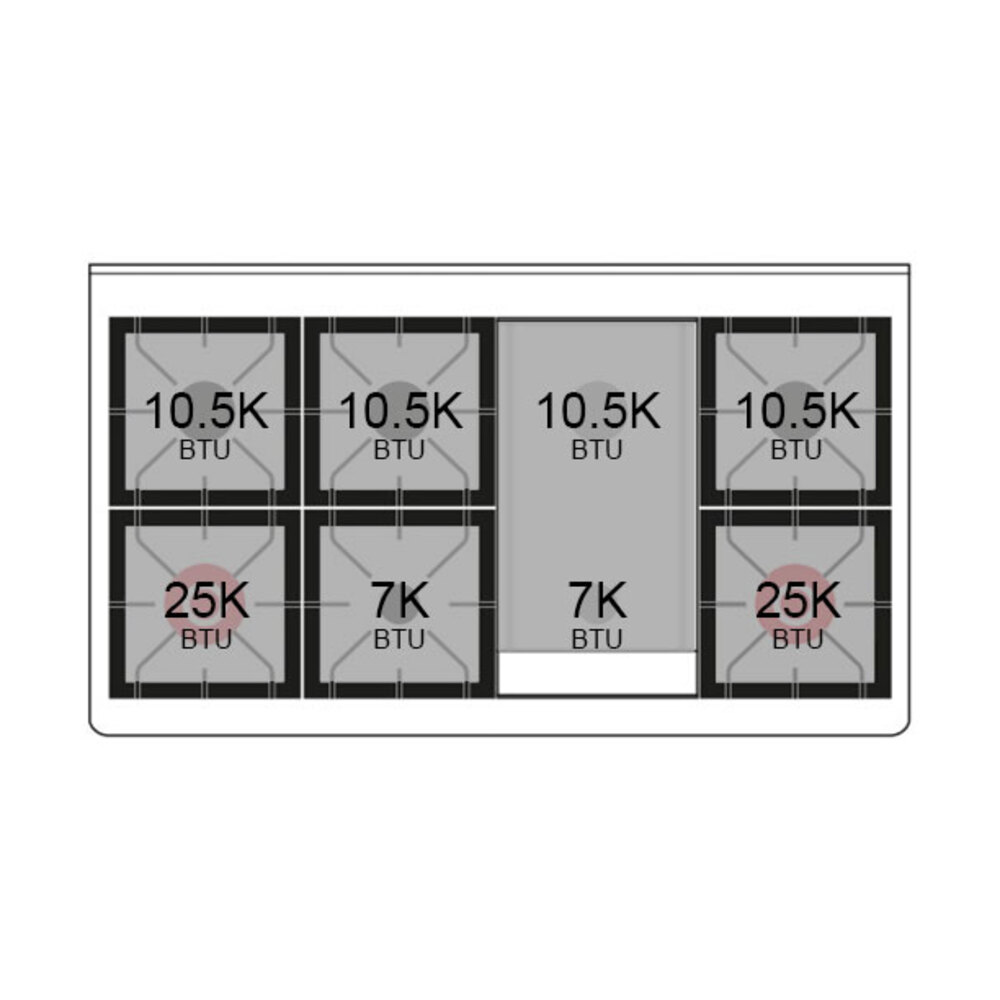 Professional Plus II 48 UP48FQMPRA Freestanding Dual Fuel Range with 8 Sealed Burners with Griddle Double Oven with Solid Door with Stainless Steel knobs UP48FQMPRA