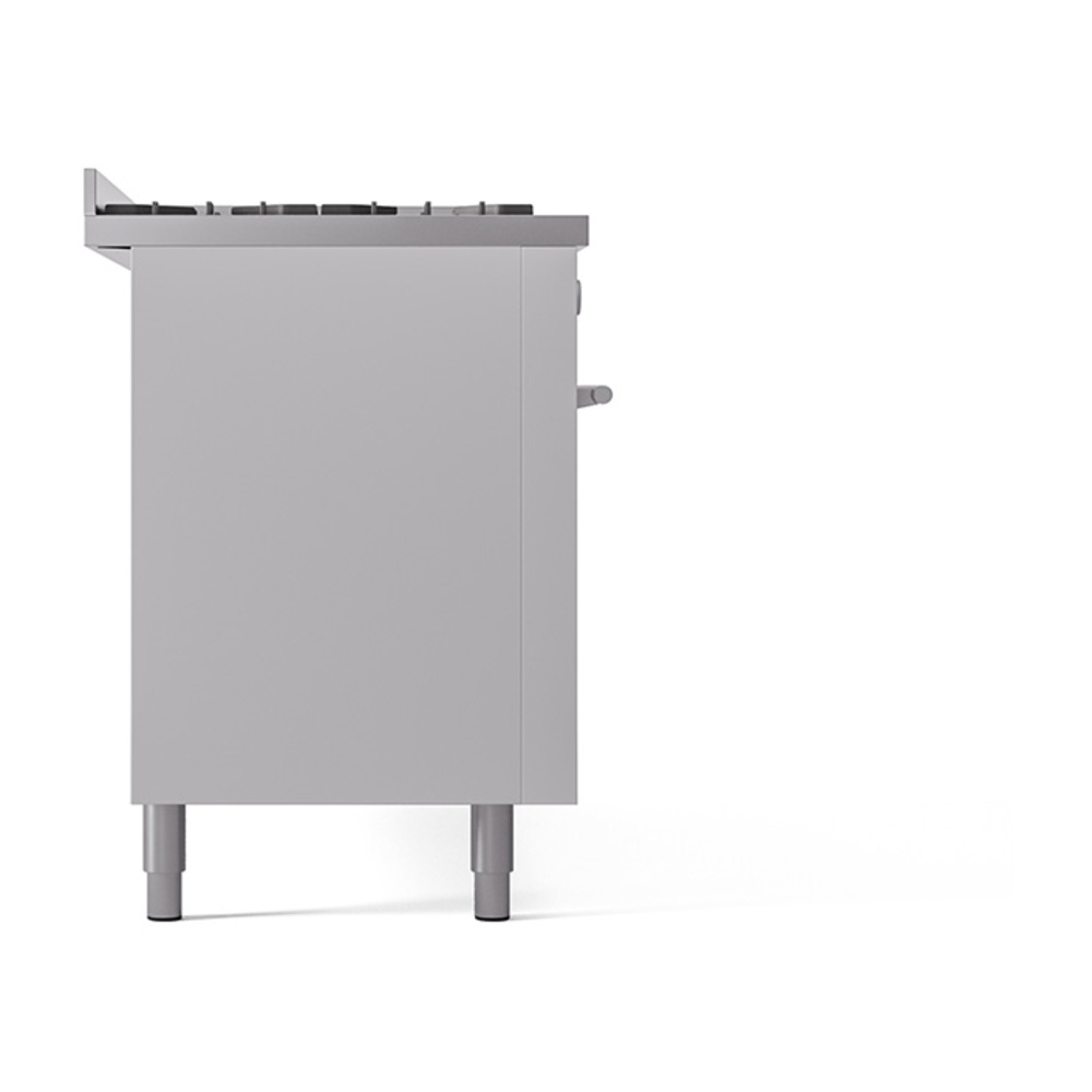 Professional Plus II 60 UP60FQMPWH Freestanding Dual Fuel Range with 9 Sealed Burners with Griddle Double Oven with Solid Door with Stainless Steel knobs UP60FQMPWHLP