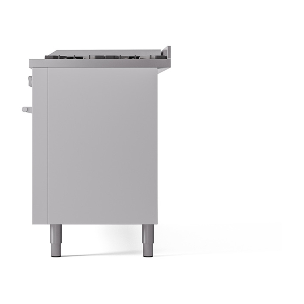 Professional Plus II 60 UP60FQMPWH Freestanding Dual Fuel Range with 9 Sealed Burners with Griddle Double Oven with Solid Door with Stainless Steel knobs UP60FQMPWHLP