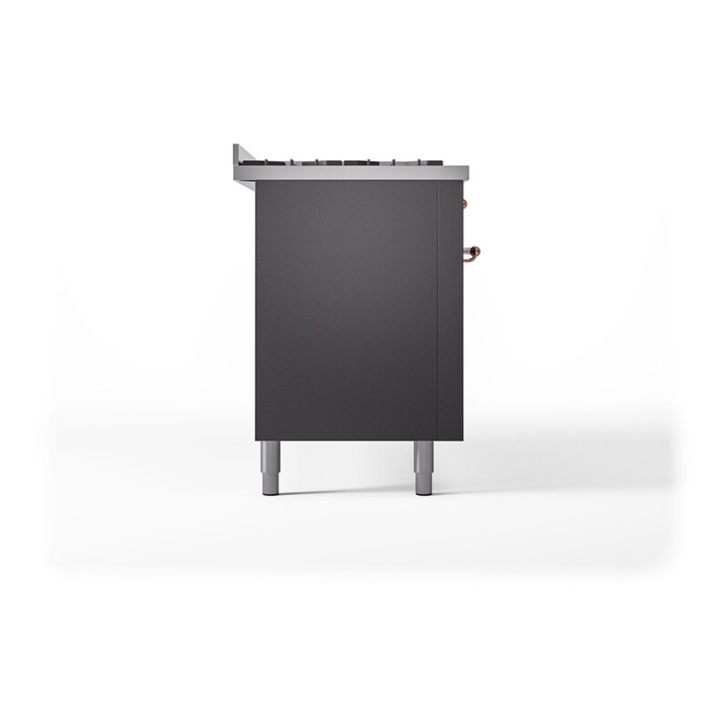 Nostalgie II 60 UP60FQNMPMGP Freestanding Dual Fuel Range with 9 Sealed Burners with Griddle Double Oven with Solid Door with Copper knobs UP60FQNMPMGPLP