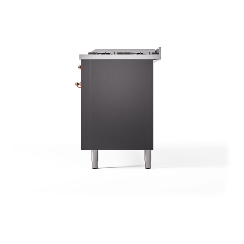 Nostalgie II 60 UP60FQNMPMGP Freestanding Dual Fuel Range with 9 Sealed Burners with Griddle Double Oven with Solid Door with Copper knobs UP60FQNMPMGPLP