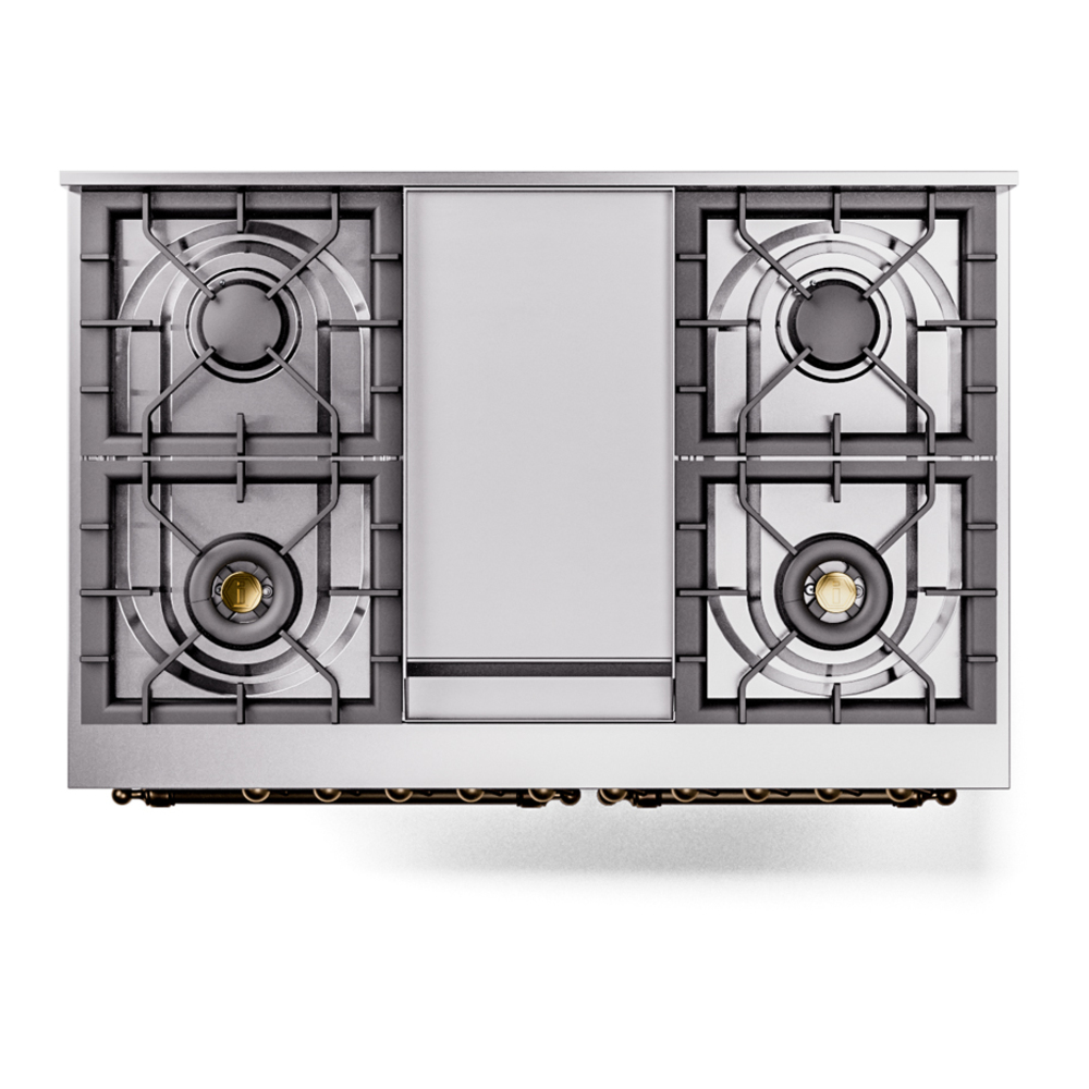 Nostalgie II Series 40 inch Freestanding Dual Fuel Range with Natural Gas, 6 Sealed Burners, Double Ovens, 4.3 cu. ft. Total Oven Capacity, Griddle, Convection Oven, Continuous Grates, Storag UPD40FNMPMGB