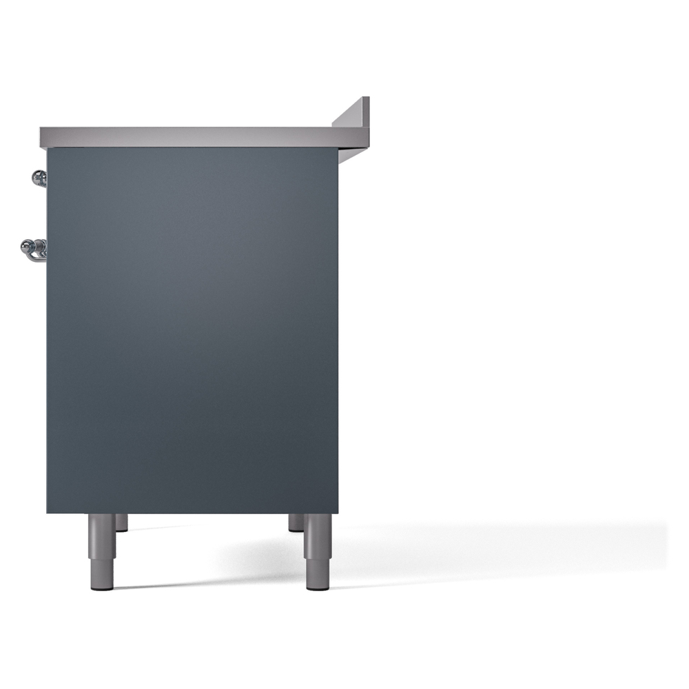 Nostalgie II 40 UPDI406NMPBGC Freestanding Electric Range Range with Induction Double Oven with Triple Glass Door with Chrome knobs UPDI406NMPBGC