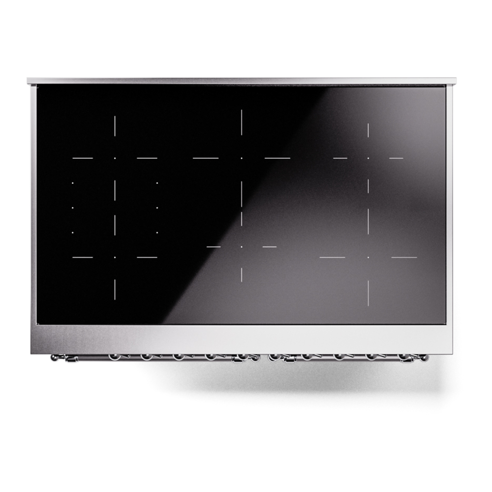 Nostalgie II 40 UPDI406NMPBKC Freestanding Electric Range Range with Induction Double Oven with Triple Glass Door with Chrome knobs UPDI406NMPBKC