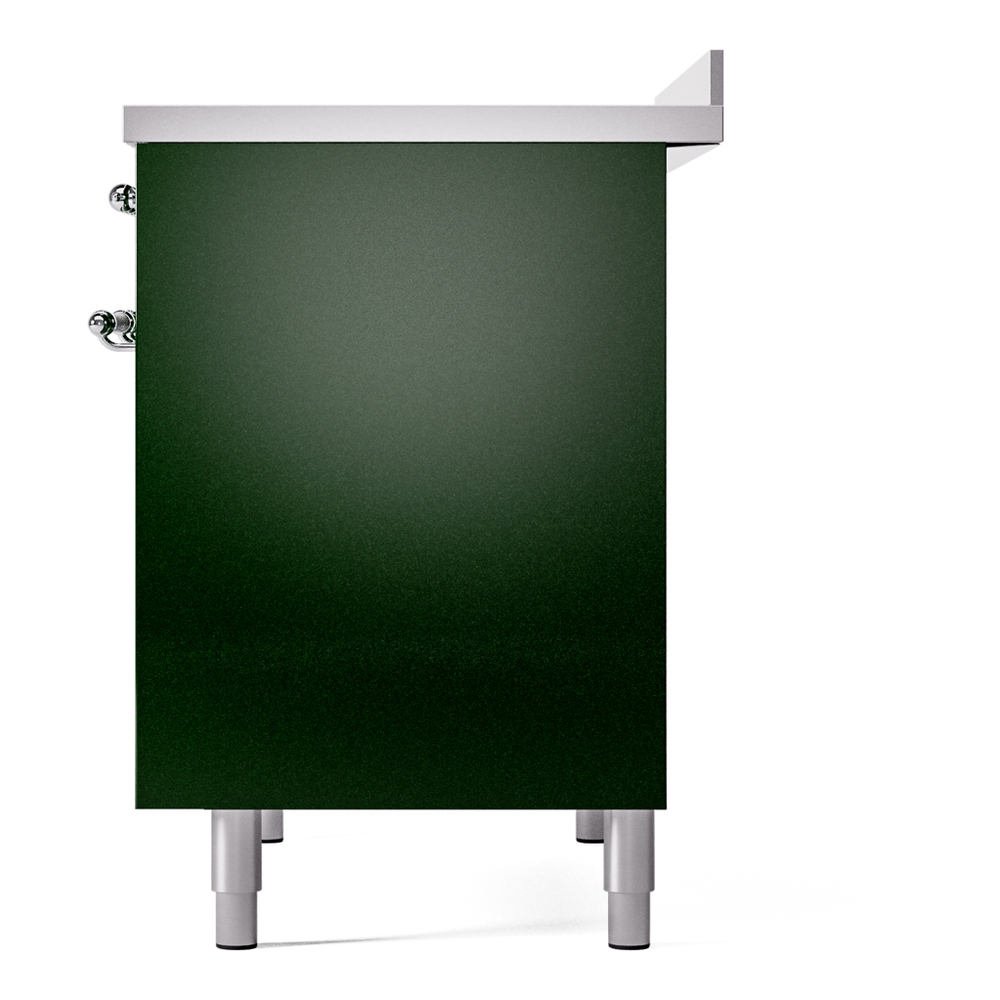 Nostalgie II 40 UPDI406NMPEGC Freestanding Electric Range Range with Induction Double Oven with Triple Glass Door with Chrome knobs UPDI406NMPEGC