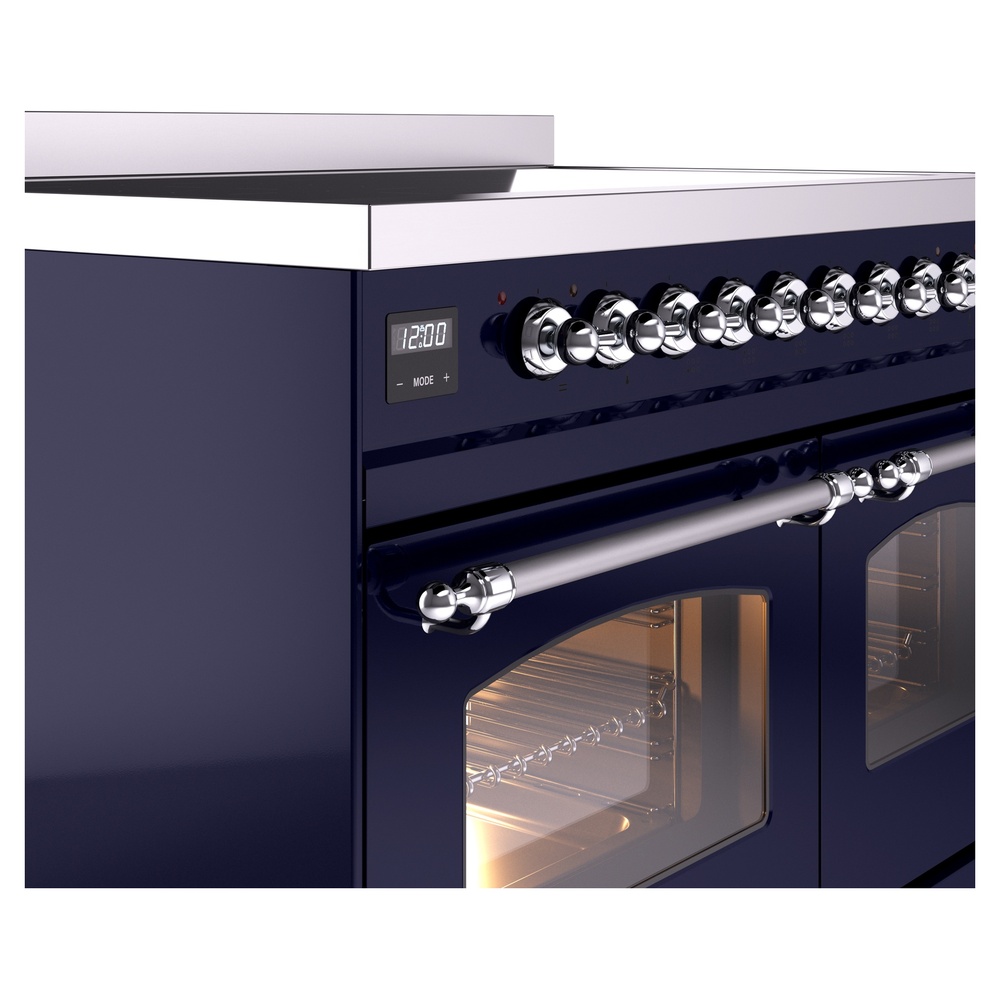 Nostalgie II 40 UPDI406NMPMBC Freestanding Electric Range Range with Induction Double Oven with Triple Glass Door with Chrome knobs UPDI406NMPMBC