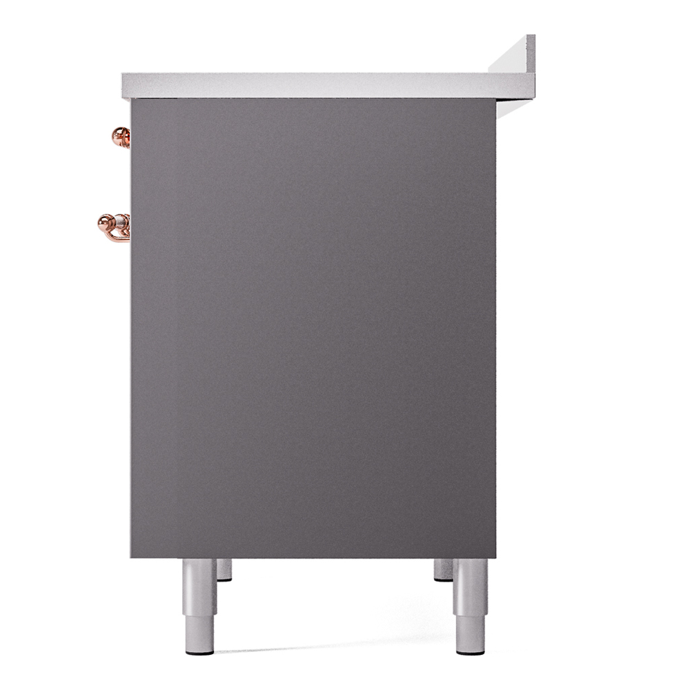 Nostalgie II 40 UPDI406NMPMGP Freestanding Electric Range Range with Induction Double Oven with Triple Glass Door with Copper knobs UPDI406NMPMGP