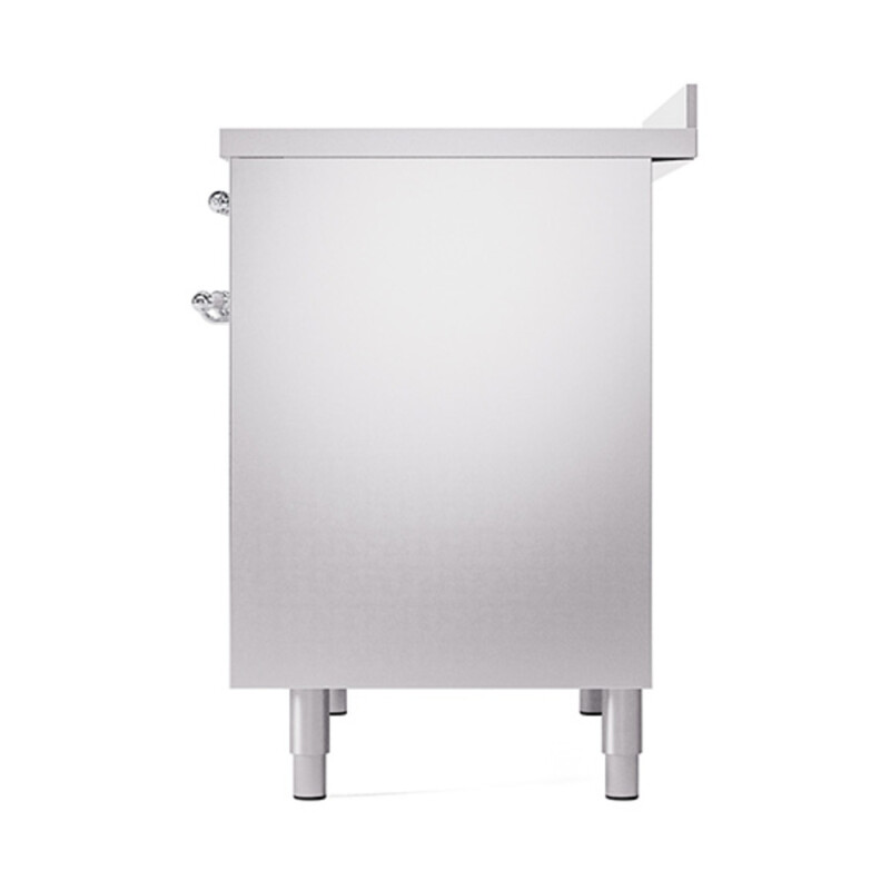 Nostalgie II 40 UPDI406QNMPSSC Freestanding Electric Range Range with Induction Double Oven with Solid Door with Chrome knobs UPDI406QNMPSSC