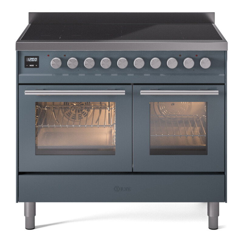 Professional Plus II 40 UPDI406WMPBG Freestanding Electric Range Range with Induction Double Oven with Triple Glass Door with Stainless Steel knobs UPDI406WMPBG