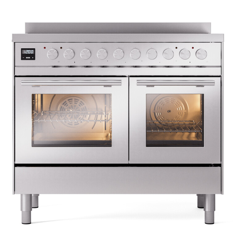 Professional Plus II 40 UPDI406WMPSS Freestanding Electric Range Range with Induction Double Oven with Triple Glass Door UPDI406WMPSS