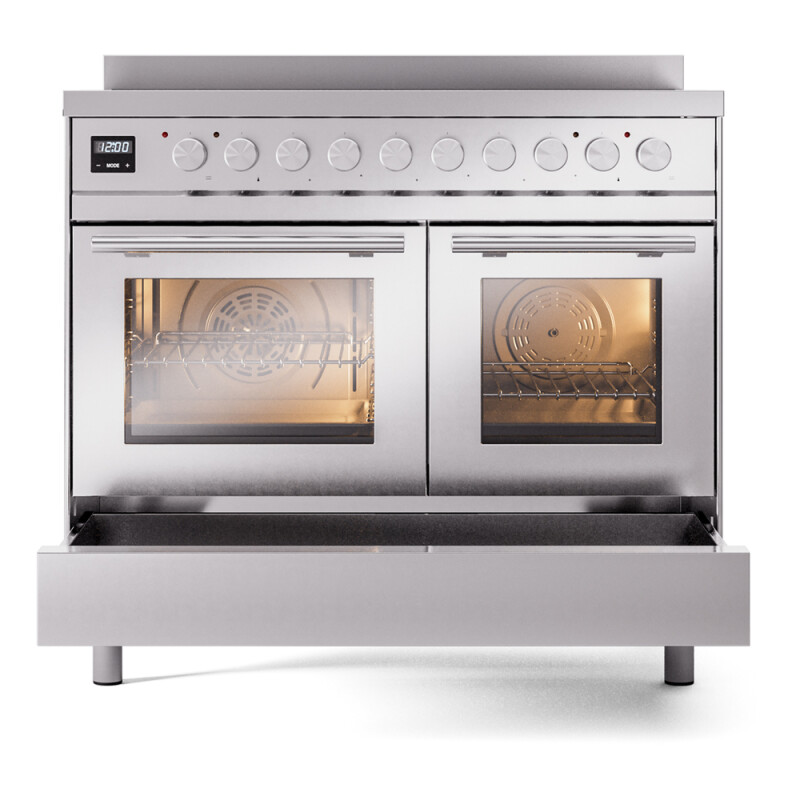 Professional Plus II 40 UPDI406WMPSS Freestanding Electric Range Range with Induction Double Oven with Triple Glass Door UPDI406WMPSS