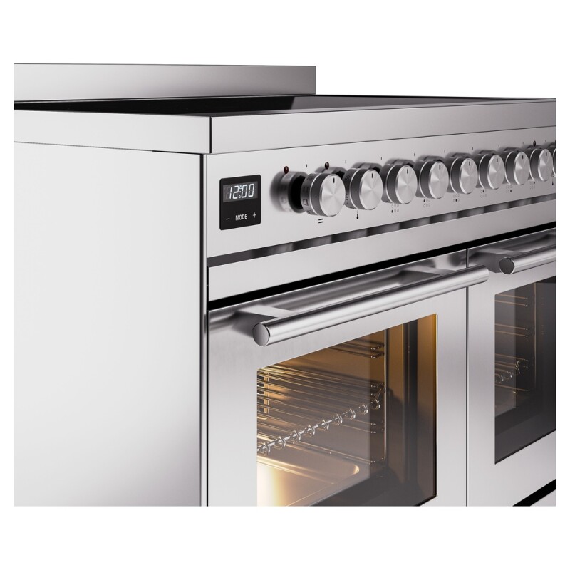 Professional Plus II 40 UPDI406WMPSS Freestanding Electric Range Range with Induction Double Oven with Triple Glass Door UPDI406WMPSS