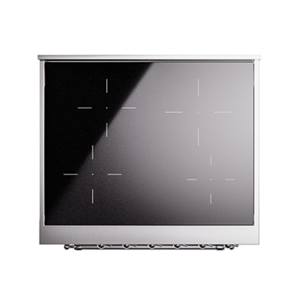Nostalgie II 30 UPI304NMPSSC Freestanding Electric Range Range with Induction Single Oven with Triple Glass Door with Chrome knobs UPI304NMPSSC