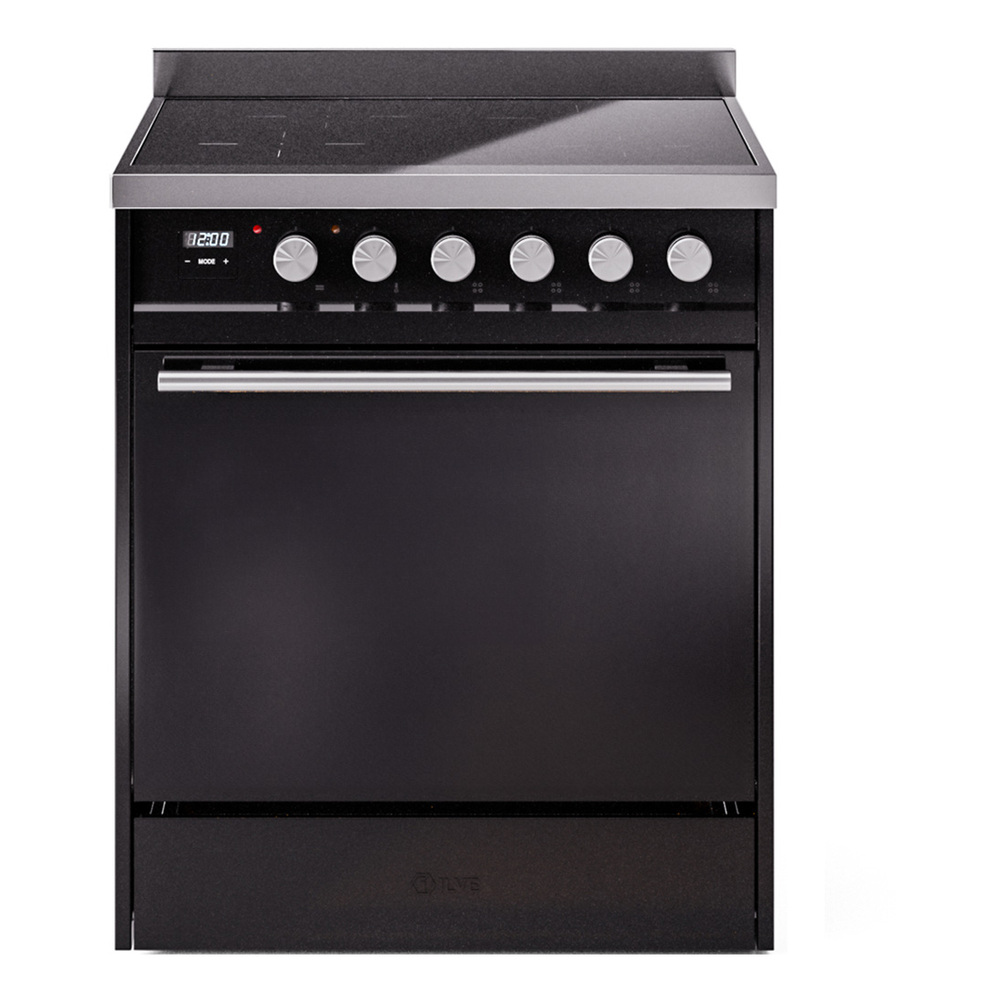 Professional Plus II 30 UPI304QMPBK Freestanding Electric Range Range with Induction Single Oven with Solid Door with Stainless Steel knobs UPI304QMPBK