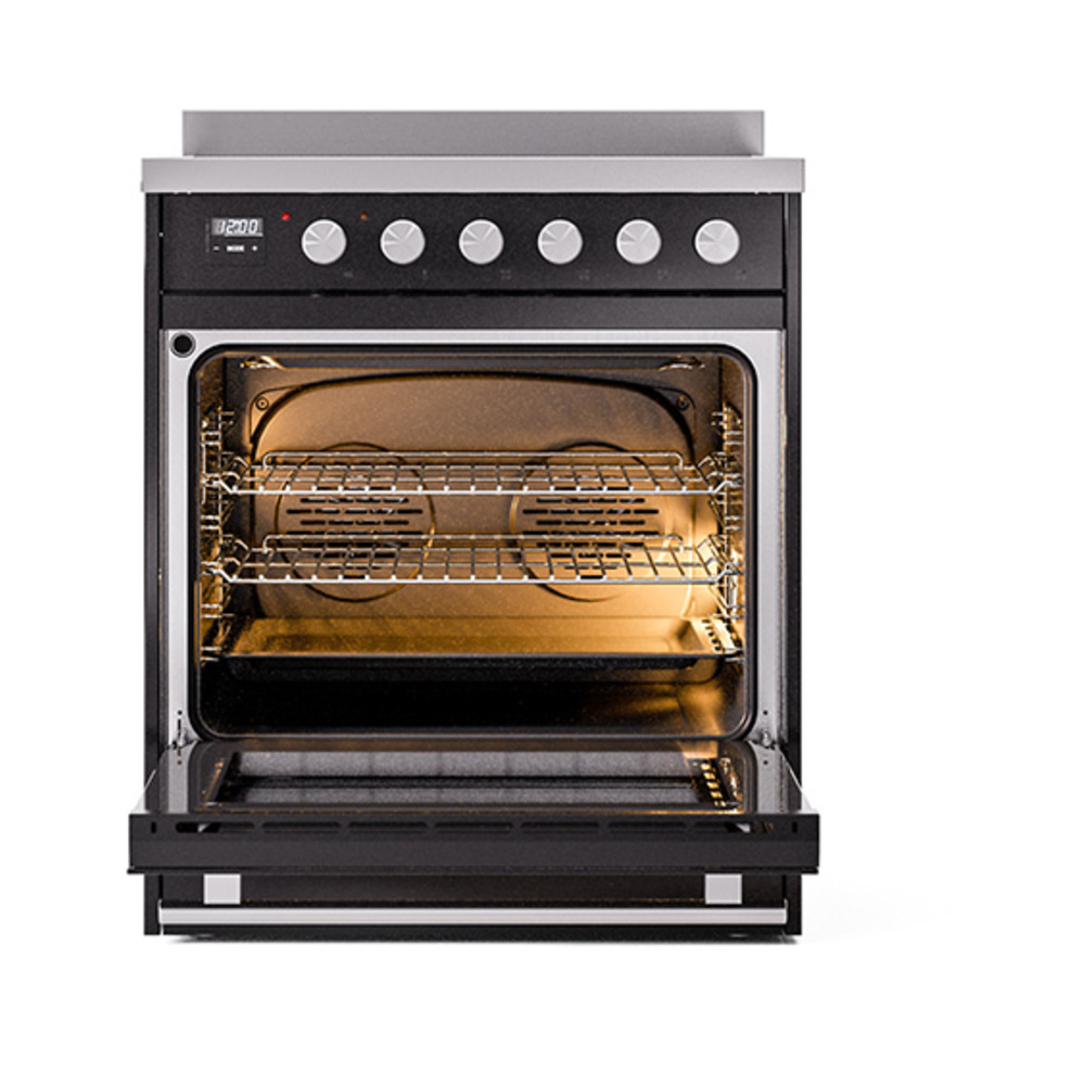 Professional Plus II 30 UPI304QMPBK Freestanding Electric Range Range with Induction Single Oven with Solid Door with Stainless Steel knobs UPI304QMPBK