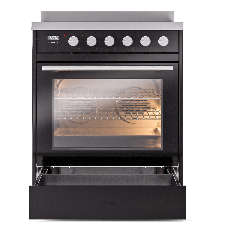 Professional Plus II 30 UPI304WMPBK Freestanding Electric Range Range with Induction Single Oven with Triple Glass Door with Stainless Steel knobs UPI304WMPBK