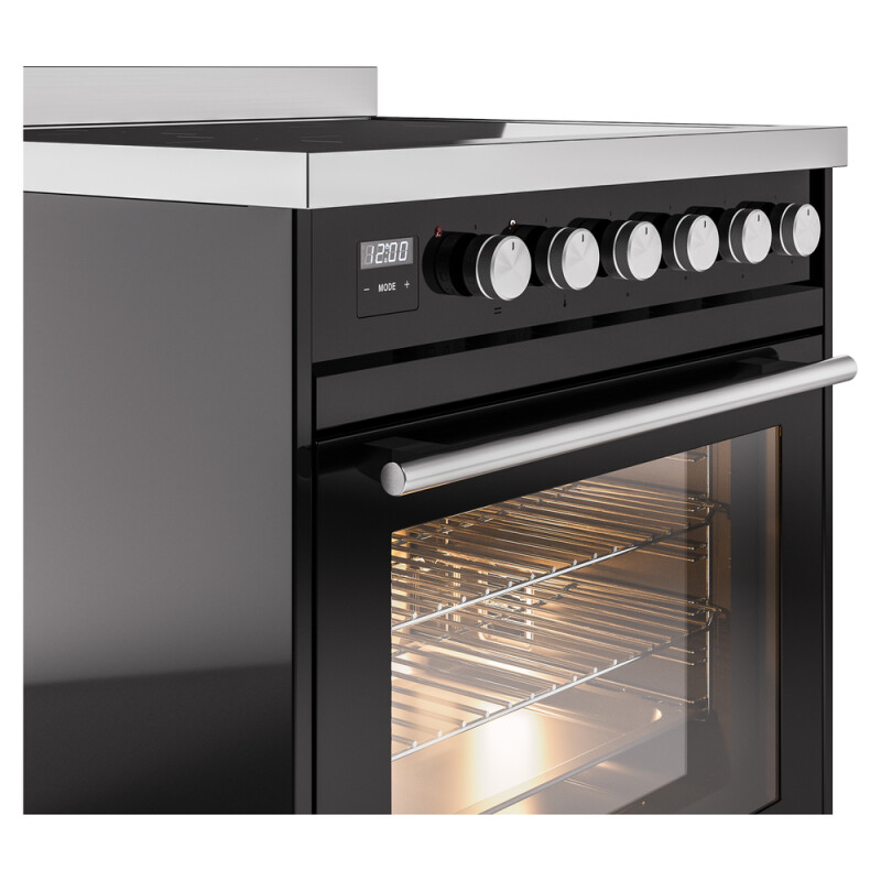 Professional Plus II 30 UPI304WMPBK Freestanding Electric Range Range with Induction Single Oven with Triple Glass Door with Stainless Steel knobs UPI304WMPBK