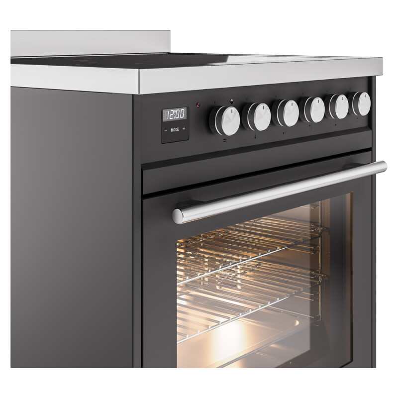 Professional Plus II 30 UPI304WMPMG Freestanding Electric Range Range with Induction Single Oven with Triple Glass Door with Stainless Steel knobs UPI304WMPMG