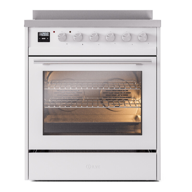Professional Plus II 30 UPI304WMPWH Freestanding Electric Range Range with Induction Single Oven with Triple Glass Door with Stainless Steel knobs UPI304WMPWH