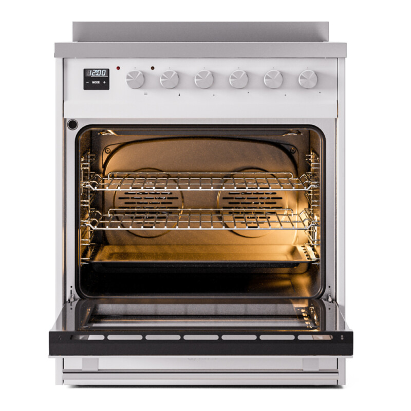 Professional Plus II 30 UPI304WMPWH Freestanding Electric Range Range with Induction Single Oven with Triple Glass Door with Stainless Steel knobs UPI304WMPWH