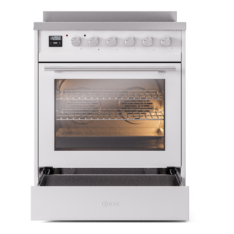 Professional Plus II 30 UPI304WMPWH Freestanding Electric Range Range with Induction Single Oven with Triple Glass Door with Stainless Steel knobs UPI304WMPWH