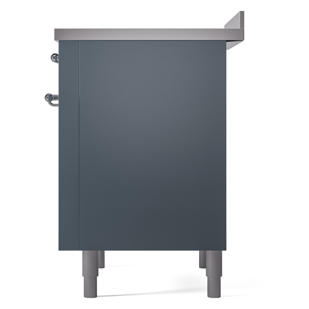 Nostalgie II Series 36 inch Freestanding Electric Induction Range with 6 Elements, Smoothtop Cooktop, 3.5 cu. ft. Total Oven Capacity, Convection Oven, Storage Drawer with Chrome Trim UPI366NMPBGC