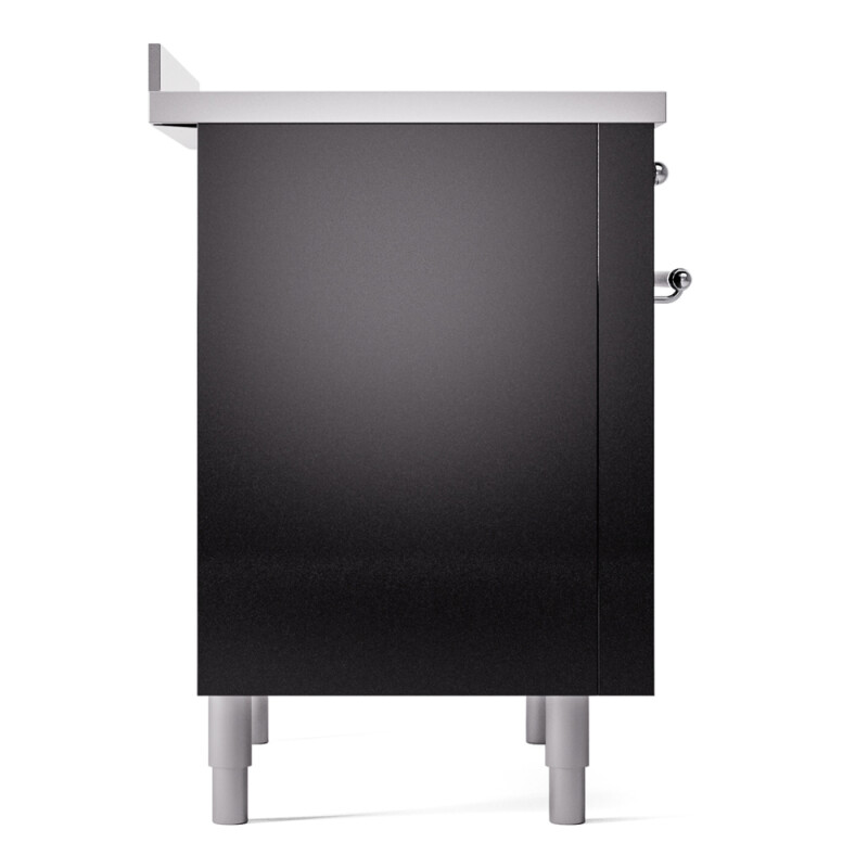 Nostalgie II 36 UPI366NMPBKC Freestanding Electric Range Range with Induction Single Oven with Triple Glass Door with Chrome knobs UPI366NMPBKC