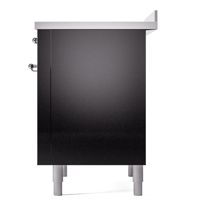 Nostalgie II 36 UPI366NMPBKC Freestanding Electric Range Range with Induction Single Oven with Triple Glass Door with Chrome knobs UPI366NMPBKC
