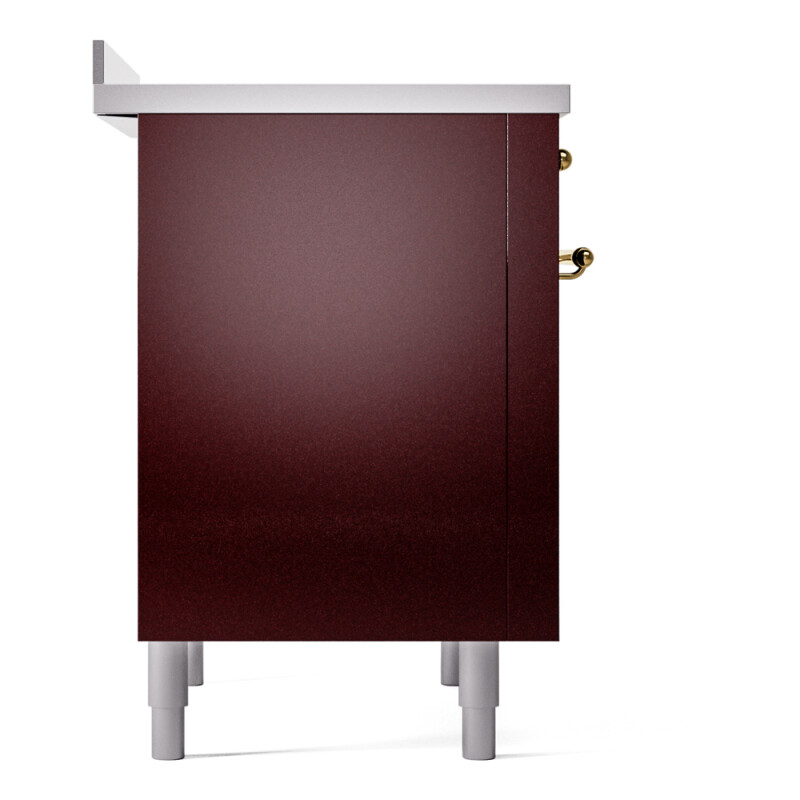 Nostalgie II 36 UPI366NMPBUG Freestanding Electric Range Range with Induction Single Oven with Triple Glass Door with Brass knobs UPI366NMPBUG