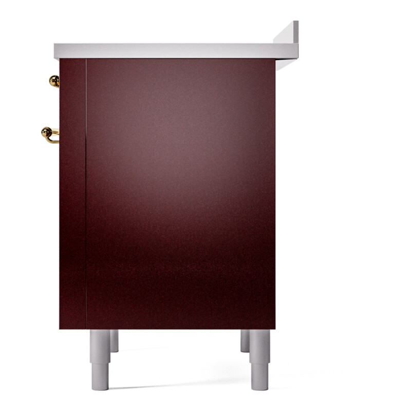 Nostalgie II 36 UPI366NMPBUG Freestanding Electric Range Range with Induction Single Oven with Triple Glass Door with Brass knobs UPI366NMPBUG